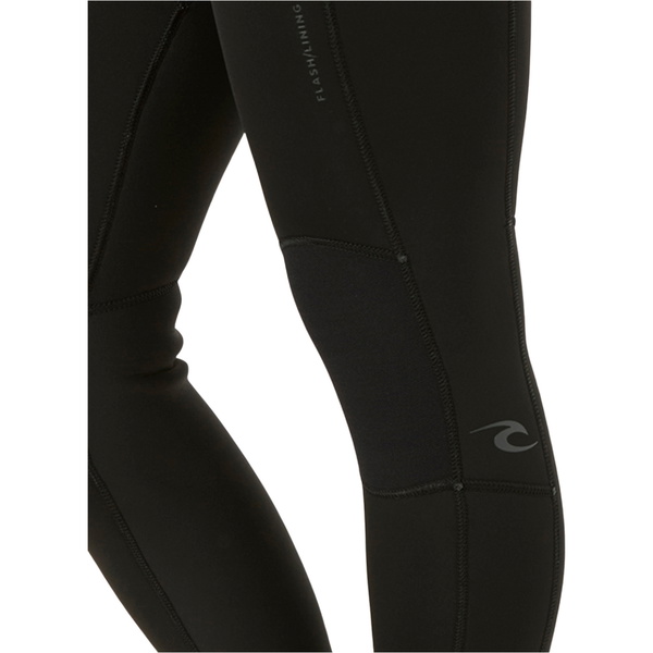 Roupa De Mergulho Rip Curl Dawn Patrol Feminina 2026 Com Chest Zip 4/3mm 160WFS - Black
